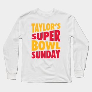 Taylor Super Bowl Sunday Long Sleeve T-Shirt